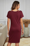 Clear Skies Jersey Twist T-Shirt Dress
