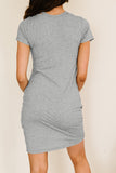 Clear Skies Jersey Twist T-Shirt Dress