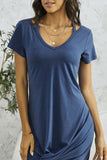 Clear Skies Jersey Twist T-Shirt Dress