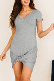 Clear Skies Jersey Twist T-Shirt Dress