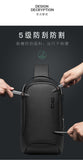 BANGE 2023 New Multifunction Crossbody Bag Shoulder Messenger Bags Male Waterproof Short Trip Chest Bag Pack for Men