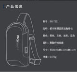 BANGE 2023 New Multifunction Crossbody Bag Shoulder Messenger Bags Male Waterproof Short Trip Chest Bag Pack for Men