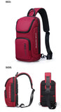 BANGE Crossbody Bag For Men Portable Waterproof Shoulder Messenger Bags Male Travel Short Trip Chest Bag Fit For 9.7 Inch iPad