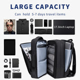 INRNN Expandable Backpack Men 17inch Laptop Backpacks 39L Waterproof Anti Theft Backpack Male Large Capacity Travel Business Bag