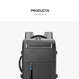 INRNN Large Capacity Men Backpack 15.6 inch Laptop Backpacks Waterproof Oxford Travel Business Backpack Male Expandable Bagpack