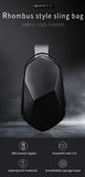 BANGE Hard Shell Design 3.0 USB Charging Crossbody Bag Shoulder Bags Male Waterproof Short Trip Chest Bag Pack for Men Sling Bag