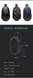 BANGE Hard Shell Design 3.0 USB Charging Crossbody Bag Shoulder Bags Male Waterproof Short Trip Chest Bag Pack for Men Sling Bag