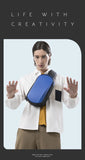 BANGE New Multifunction USB Crossbody Bag Shoulder Bag Man TPU Waterproof Travel Sling Messenger Pack Chest Bag for Male