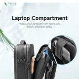 INRNN Large Capacity Men Backpack 15.6 inch Laptop Backpacks Waterproof Oxford Travel Business Backpack Male Expandable Bagpack