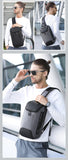 Bange Multi functional Men's Oxford Crossbody Bag Anti-theft Shoulder Bags Short Trip Messenger USB Charging Chest Bag Pack