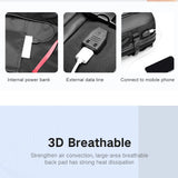 INRNN Large Capacity Men Backpack 15.6 inch Laptop Backpacks Waterproof Oxford Travel Business Backpack Male Expandable Bagpack