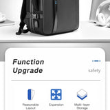 INRNN Large Capacity Men Backpack 15.6 inch Laptop Backpacks Waterproof Oxford Travel Business Backpack Male Expandable Bagpack