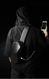 BANGE Hard Shell Design 3.0 USB Charging Crossbody Bag Shoulder Bags Male Waterproof Short Trip Chest Bag Pack for Men Sling Bag