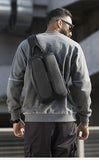 BANGE Men's Chest Pack Casual Crossbody Bags Male USB Charging Shoulder Bag Oxford Messenger Bag Waterproof Large Capacity 2021
