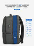 Lifetime Warranty Men Expandable Backpack 15.6-19inch Laptop Backpack For Men RFID Anti Theft Bag Travel Bag Schoolbag Cabin Bag