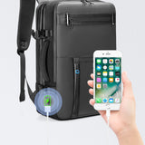 INRNN Large Capacity Men Backpack 15.6 inch Laptop Backpacks Waterproof Oxford Travel Business Backpack Male Expandable Bagpack