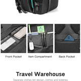 INRNN Large Capacity Men Backpack 15.6 inch Laptop Backpacks Waterproof Oxford Travel Business Backpack Male Expandable Bagpack