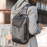 Bange Multi functional Men's Oxford Crossbody Bag Anti-theft Shoulder Bags Short Trip Messenger USB Charging Chest Bag Pack