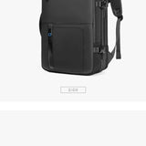 INRNN Large Capacity Men Backpack 15.6 inch Laptop Backpacks Waterproof Oxford Travel Business Backpack Male Expandable Bagpack
