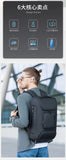 BANGE Fashion Anti-theft New Style Big Capacity USB Charging Backpack Water-resistant Oxford Casual Travel Bag for Male Mochila