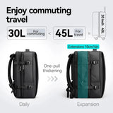 MARK RYDEN 45L Expandable Men's Backpacks Business Travel Backpack Bolsas Femininas Durable Bagpacks for Men Fits 17.3in Laptop
