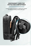 Men and Women Vacuum Backpack 16 inch Vacuum Seal Business Travel Compression Expandable Airline Approved Backpack with Air Pump