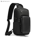 BANGE 2024 New Arrival Multifunction Crossbody Bag for Men Shoulder Messenger Bags Waterproof Men Sling Bags with Big Capacity
