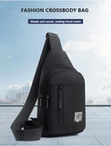 Solid color oxford fabric multi-pocket chest bag, casual sports slash waist chest bag for going out and daily commuting