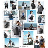 BANGE Waterproof Multi-Use Laptop Backpack For 15.6 Inch USB Charging Shockproof Business Briefcase Shoulder Bag For Man Women