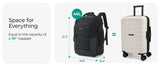 BAGSMART Rolling Backpack 17 Inch Laptop Water Resistant Large Capacity 40L Travel Luggage Wheeled Backpack for Men Women