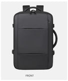 17 inch Laptop Pack Expandable Large-Capacity Business Travel Shoulder Bag Waterproof Classic Carry On Luggage Bag Men Backpack
