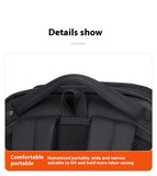 Wiersoon Backpack For Men Waterproof Backpack Large Capacity Business Trip Multifunctional Password Anti-theft Laptop Bag