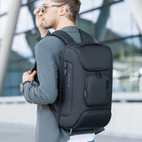 BANGE Fashion Anti-theft New Style Big Capacity USB Charging Backpack Water-resistant Oxford Casual Travel Bag for Male Mochila