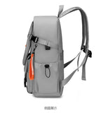 Nylon Zipper Solid Color Large Capacity USB New Backpack Leisure Travel Outdoor Academy Wind Backpack Waterproof Wear-resistant