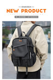 Nylon Zipper Solid Color Large Capacity USB New Backpack Leisure Travel Outdoor Academy Wind Backpack Waterproof Wear-resistant