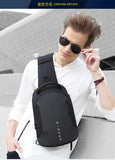 Mark Ryden Men shoulder bag fashion outdoor chest bag portable messenger bag breathable honeycomb back light