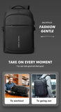 Mark Ryden Man Backpack Waterproof 15.6inch Laptop Multi-layer Pockets Bag Man USB Charging School Backpack Travel Mochilas