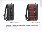 Men and Women Vacuum Backpack 16 inch Vacuum Seal Business Travel Compression Expandable Airline Approved Backpack with Air Pump