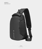 Mark Ryden Men shoulder bag fashion outdoor chest bag portable messenger bag breathable honeycomb back light