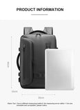 Men and Women Vacuum Backpack 16 inch Vacuum Seal Business Travel Compression Expandable Airline Approved Backpack with Air Pump