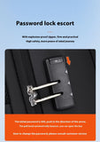 Wiersoon Backpack For Men Waterproof Backpack Large Capacity Business Trip Multifunctional Password Anti-theft Laptop Bag