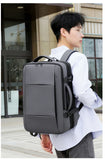 17 inch Laptop Pack Expandable Large-Capacity Business Travel Shoulder Bag Waterproof Classic Carry On Luggage Bag Men Backpack