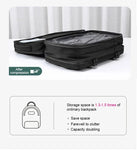 Men and Women Vacuum Backpack 16 inch Vacuum Seal Business Travel Compression Expandable Airline Approved Backpack with Air Pump