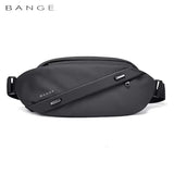 BANGE Big Capacity Waterproof Multifunction Crossbody Bag Men Shoulder Bag Male Sling Chest Bags For Waist Belt Matching