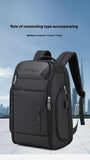 Wiersoon Backpack For Men Waterproof Backpack Large Capacity Business Trip Multifunctional Password Anti-theft Laptop Bag