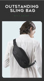 BANGE Big Capacity Waterproof Multifunction Crossbody Bag Men Shoulder Bag Male Sling Chest Bags For Waist Belt Matching