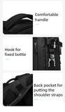 Bange 40L Travel Backpack Men USB  Anti-theft 17.3 Laptop Backpack School Expandable Bag Compass Fashion Male Backpack Large
