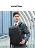 Wiersoon Backpack For Men Waterproof Backpack Large Capacity Business Trip Multifunctional Password Anti-theft Laptop Bag