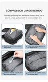 Men and Women Vacuum Backpack 16 inch Vacuum Seal Business Travel Compression Expandable Airline Approved Backpack with Air Pump