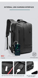 Men and Women Vacuum Backpack 16 inch Vacuum Seal Business Travel Compression Expandable Airline Approved Backpack with Air Pump
